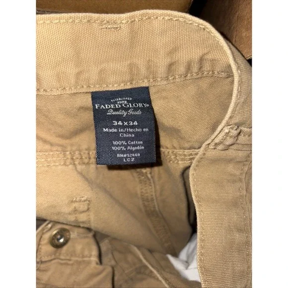 Faded Glory‎ Carpenter Khakis 34x34 - Picture 6 of 6